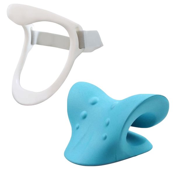 Sports Pain Relief Neck Relaxer &amp; Neck Brace Support Set of 2