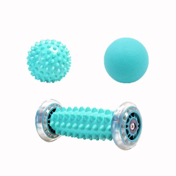 Foot Massage Roller And Spiky Massage Ball Set