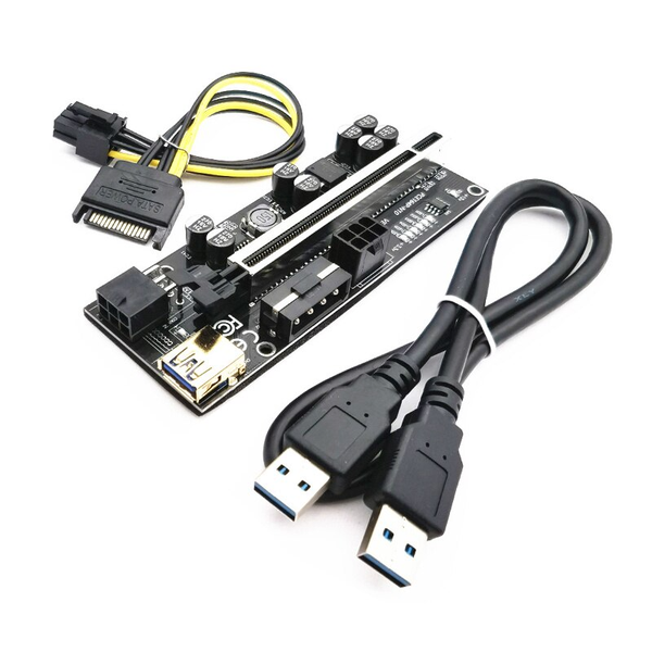 PCIE Riser Card VER 0010S PLUS 1 to 16 USB 3.0 Cable GOLD for GPU Mining