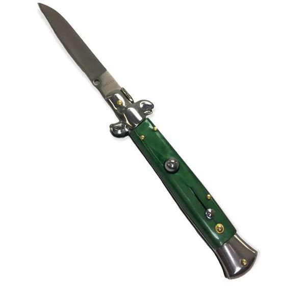 Ballistic Side Open Spring Knife Green image