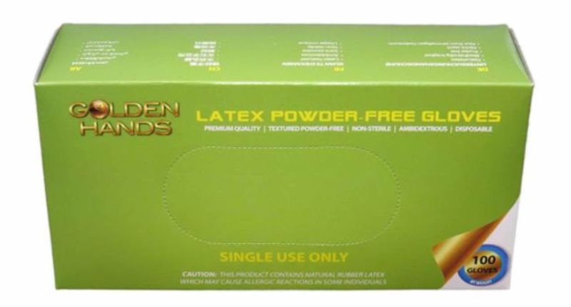 Golden Hands Latex Gloves - 100 in a box