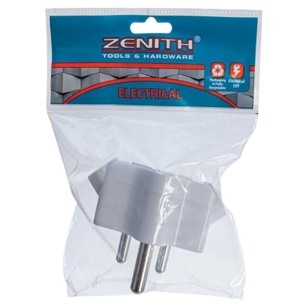 Zenith - Plug Adaptor 1 x 16A + 2 x 5A 2 Pin