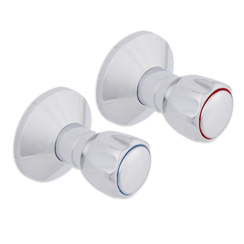 Hot & Cold Club Handle Underwall Shower Stop Taps