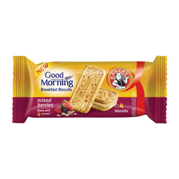 Bakers Good Morning Mixed Berries Biscuits - 16 x 50g