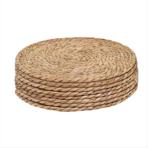 Natural Water Hyacinth Placemats Heat Resistan T Rattan Woven Mats