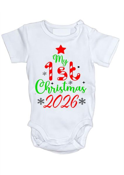 1st Christmas 2026 Baby Vest
