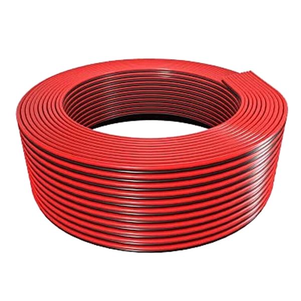 Viper Twin Flex Speaker Wire 0.5mm x 2 Red/Black 100M Roll