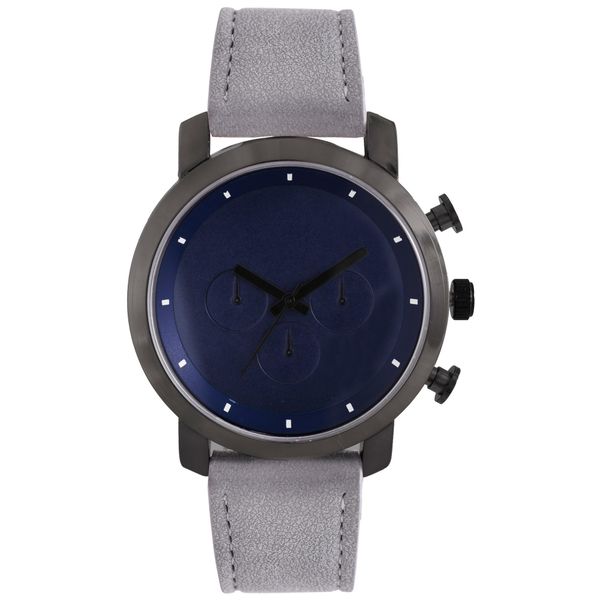 Digitime Men's Minimal Suede PU Watch