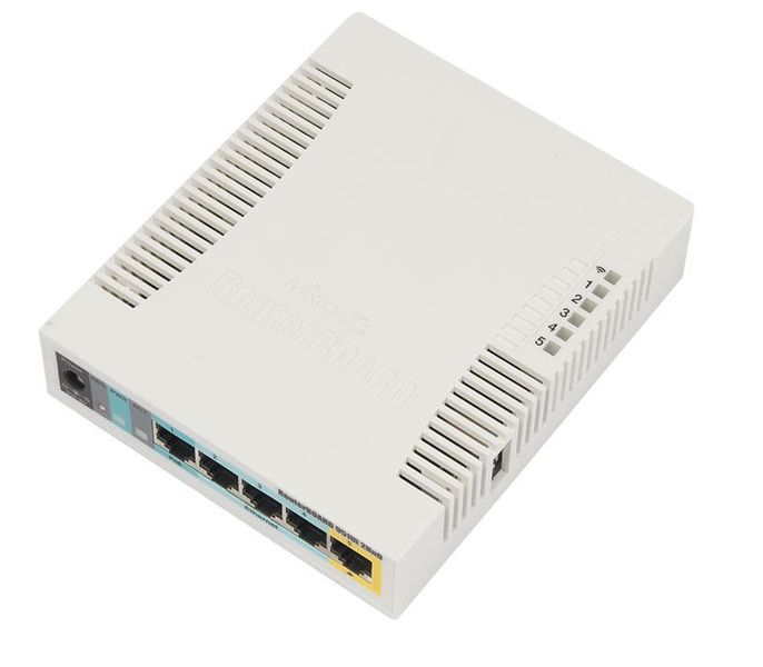 MikroTik 2.4GHz 2.5dBi 5 Port Ethernet WiFi Router