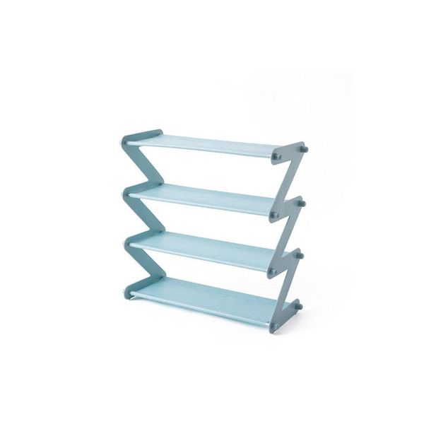 4-Tier Stylish Zigzag Shaped Shoe Organizer Storage Rack