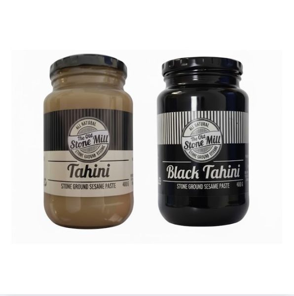 Tahini Stone Ground Sesame Paste + Black Tahini Stone Ground Sesame Paste