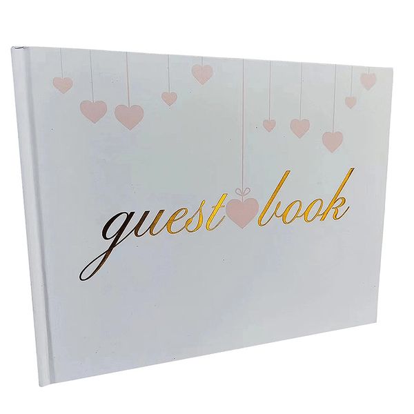 Gold Foiled Hearts Wedding or Function Guest Book Pen Set