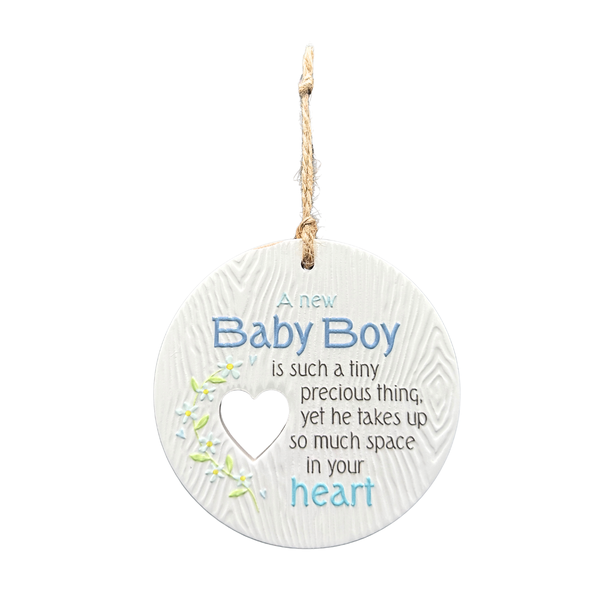 Piece of My Heart Ceramic Plaque - Baby Boy