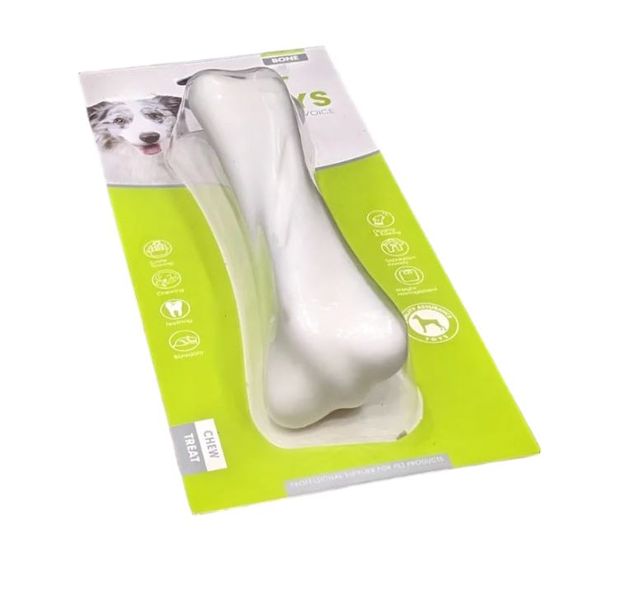 Large Bone Dog Toy - Durable TPR Chew Toys for Teething &amp; Play