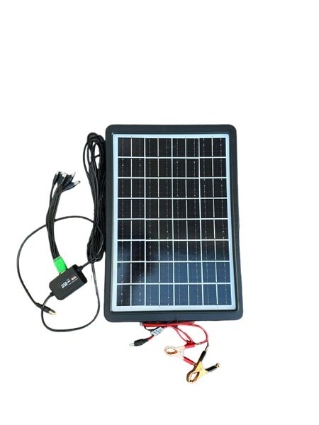 20W Solar Panel Charging Station With USB Multi-Head Cable (GD-120)