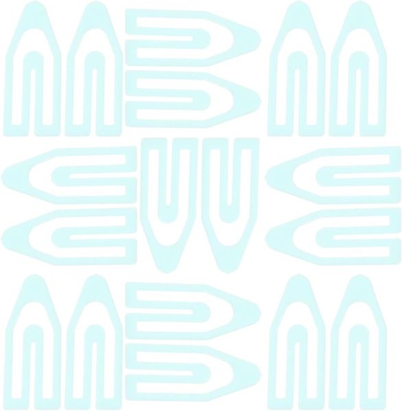 Creative Arrow-Shaped Paper Clips 60pcs Mint Green Small Office Paper