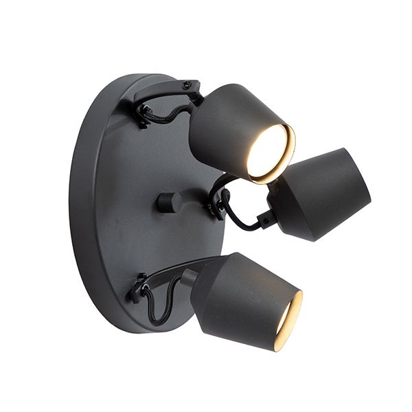 The Lighting Warehouse -Spot Maurice 3lt Black Round