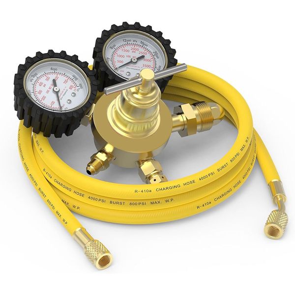 Nitrogen Regulator+Hose 0-800 Psi and 0-4000Psi