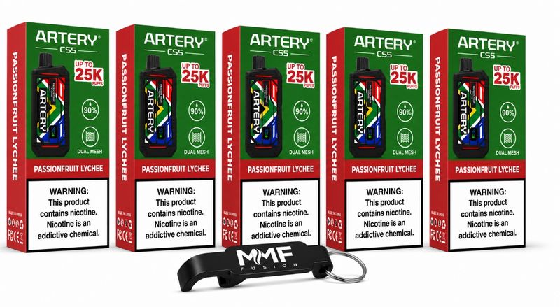 Artery MMF Edition 25000 Puffs Dispo Vape - Passionfruit Lychee (Pack of 5)