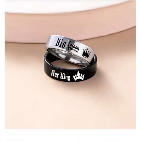 Her queen his on sale king ring