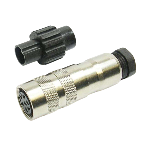 99-5626-16-07 7-Way Female M16 Cable Connector, IP67, 5A, Screw Lock