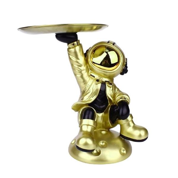 Ceramic Astronaut Figurine Desk Table Catchall