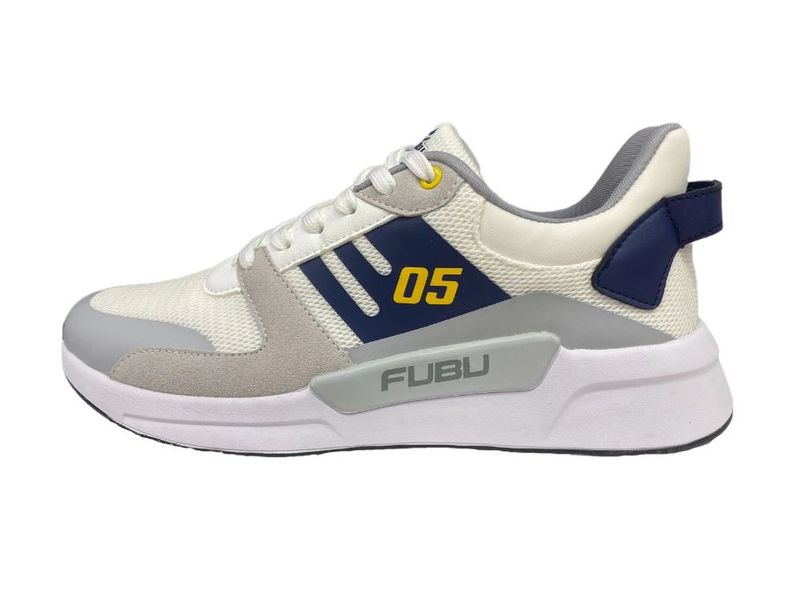 Fubu - 05 Sneaker - Mens White/Blue Lace Up