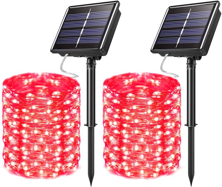2x Fairy Lights Solar Outdoor String Light Christmas Light