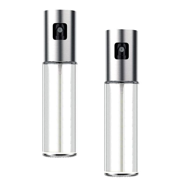 Set of 2 Glass Oil Spray Bottle