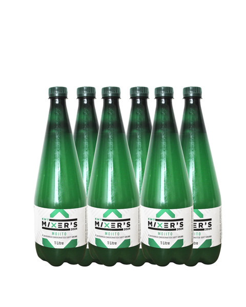 KWT Sparkling Mojito Mixer Drink 1L (6 Pack) PET