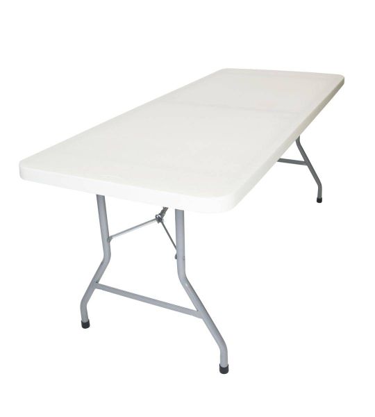 Totai 1.8M Plastic Foldable Table - White