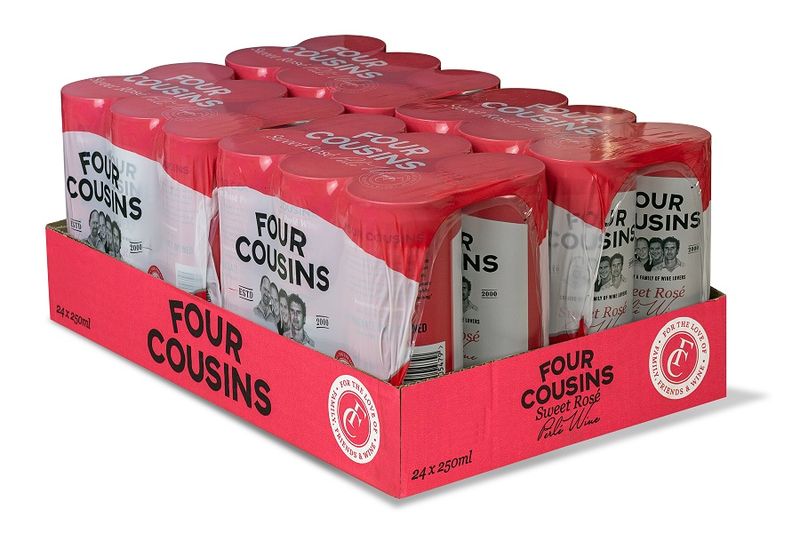 Four Cousins Sweet Ros Cans - 24 x 250ml