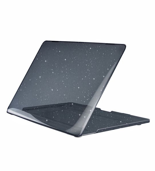 Black Glitter Protective Case Compatible With MacBook Air13Inch A3113 A2681