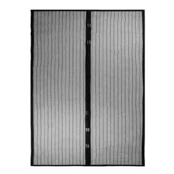 Magnetic Mesh Door Screen - Black
