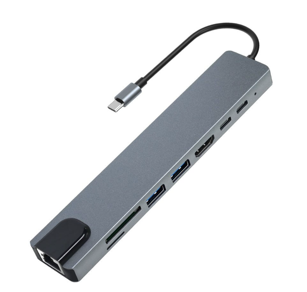 8 in 1 USB-C 4K@60 Hertz Docking station - HOT SELL