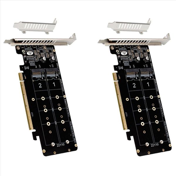 Double-Sided 4-Disk Nvme Raid Card Pciex16 To M 2 M-Key Nvmex4Ssd