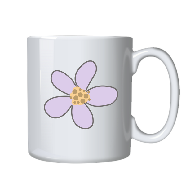 Pastel Purple Flower Birthday Christmas Gift Mug Cup 505