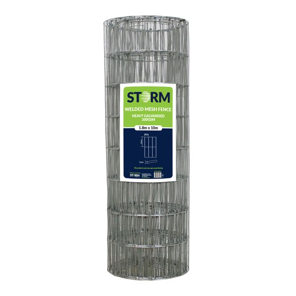 Storm Welded Mesh 1.8m x 10m Roll,, 50 x 100mm Aperture