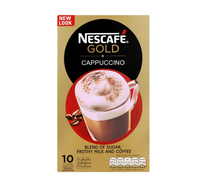 Nescafe Gold Cappuccino - 10 Sachets x 18g | Shop Today. Get it ...