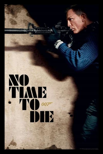 James Bond (No Time To Die - Stalk) Poster with Black Frame