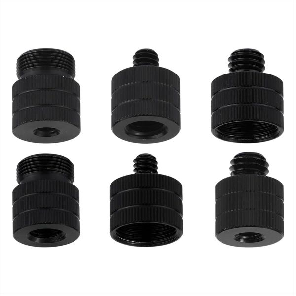 6pcs Mic Stand Adapter, Camera Stand Adapter Mic Screw Adapter Mic Thread A