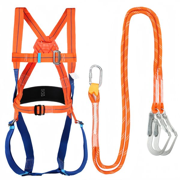 Industrial Fall Protection Safety Harness Aerial Work 5-Point Harness Set