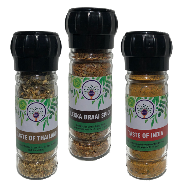 Spicy Favourites - Set of 3 Spice Grinders