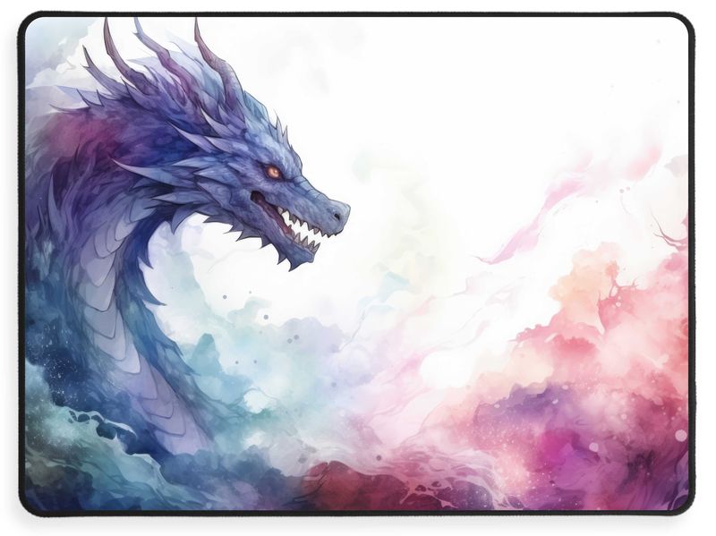 Dragon Mouse Pad - White
