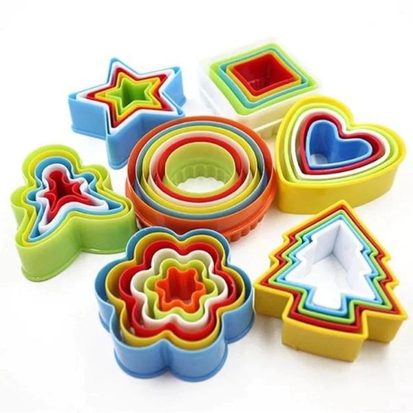 Orange Cookie Cutter Mixed Shape Set Of 7