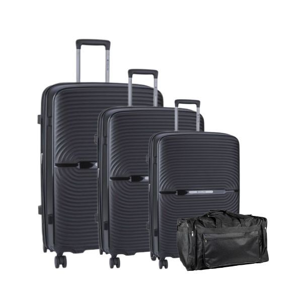 Cellini Sonic 3 Piece Luggage Set &amp; Fold Up Duffle