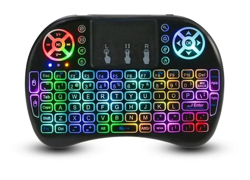 Wireless Rainbow Backlit 2.4GHz Mini Keyboard - Q-K07
