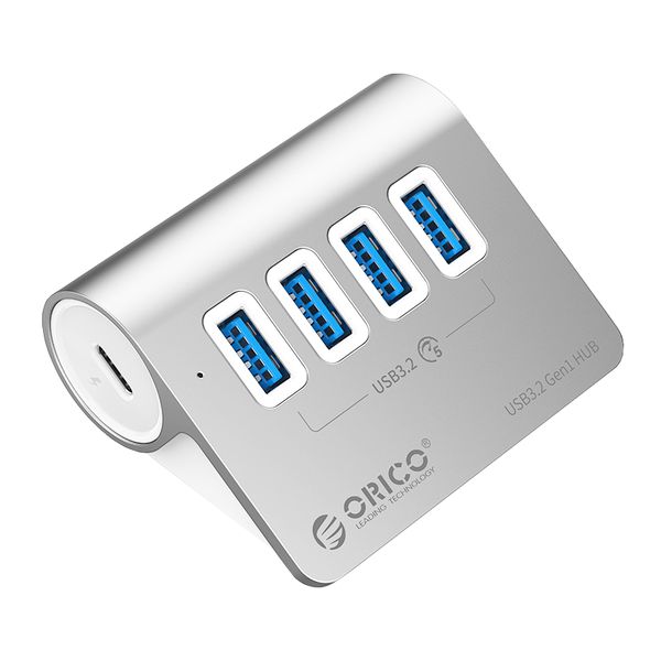 Orico Aluminium 4 Port USB 3.2 Hub - Silver