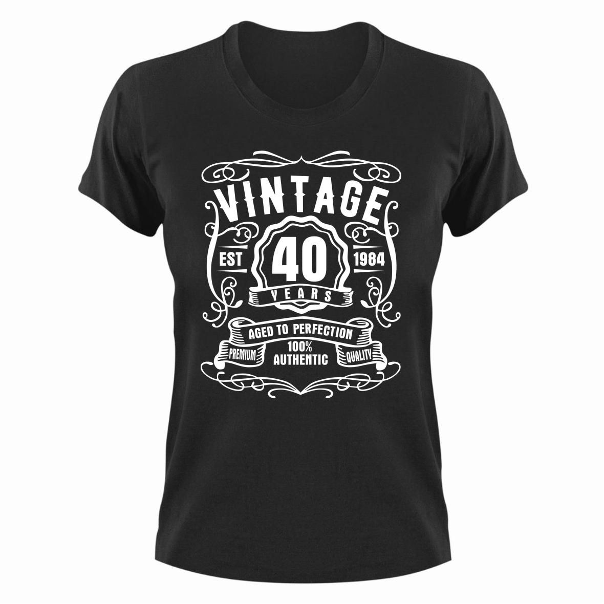 40 Years Old Vintage 1984 Birthday Gift Idea T-Shirt | Shop Today. Get ...