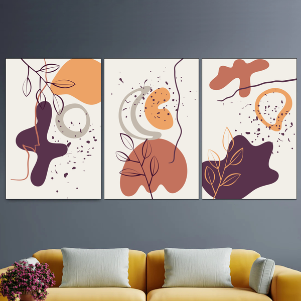 28X40Cm -Leaf And Abstract Shape image
